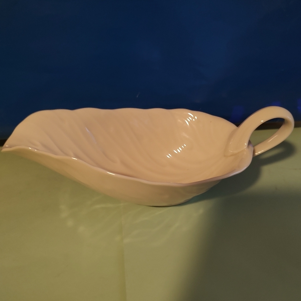 Rare Vintage Lenox Cabbage Leaf Gravy Boat